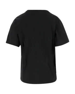 PINKO ハート刺繍のコットンTシャツ ブラック - サムネイル2