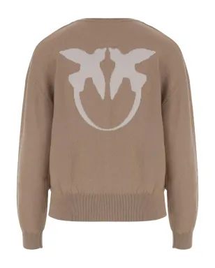 PINKO Love Birds-logo クルーネックセーター - サムネイル2