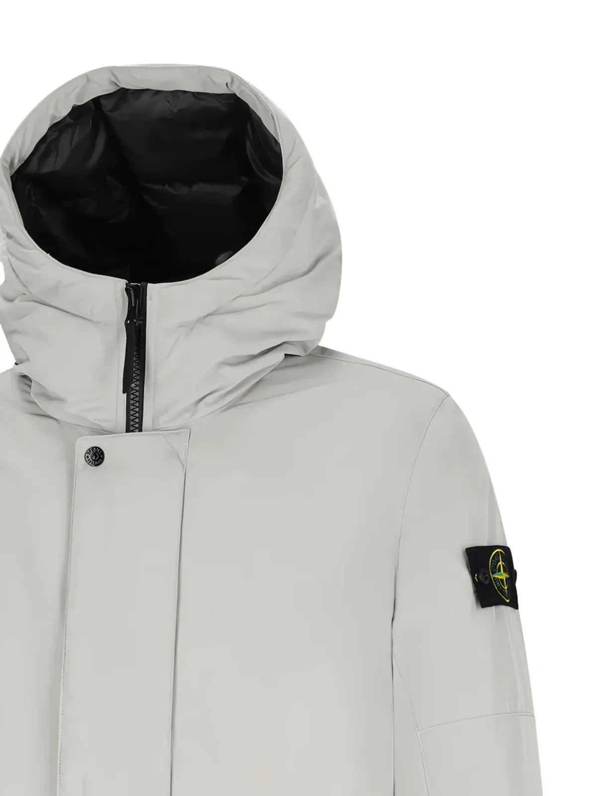 Stone Island フード付きパーカコート - 画像3