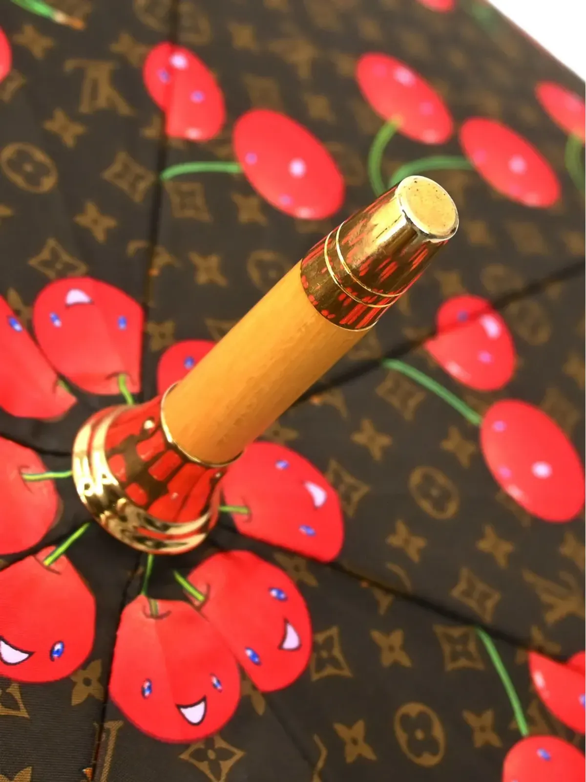 Louis Vuitton ビンテージ 1990-2000 Cherry Parapluie アンブレラ - ブラウン - 画像4