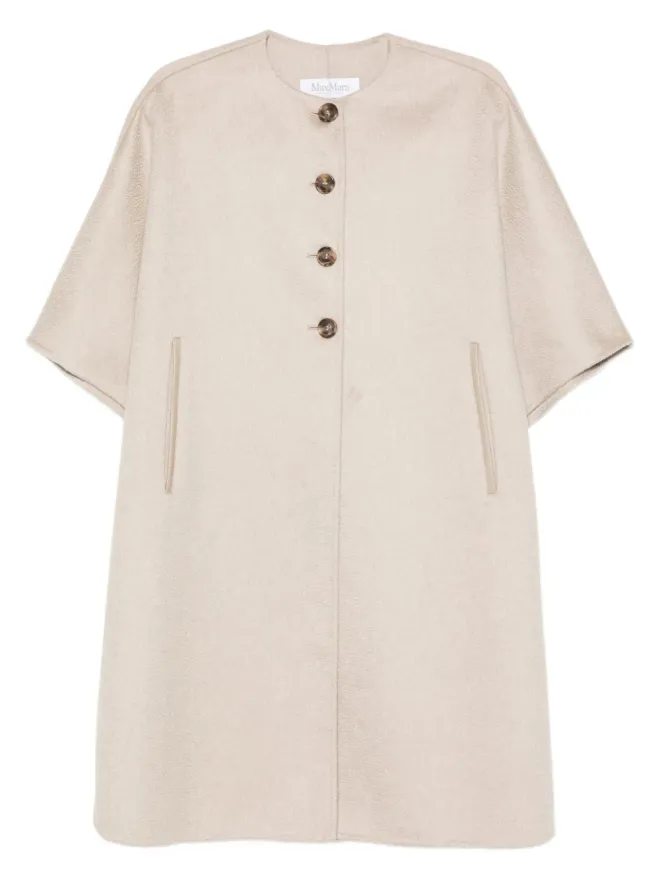 Max Mara Max Mara ボタン留め カシミア ケープコートの商品画像