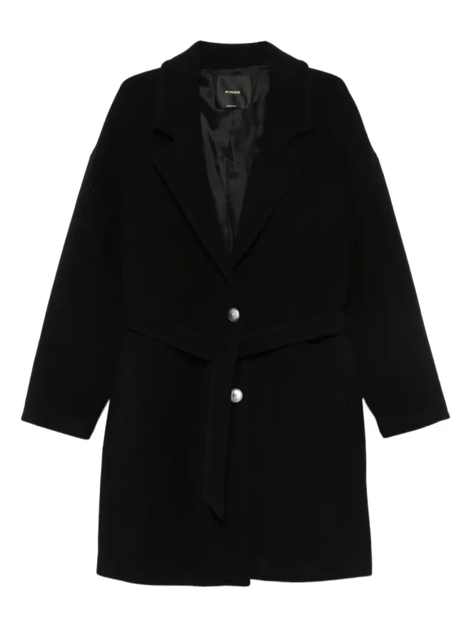 PINKO PINKO ベルト付きボタン留めコートの商品画像