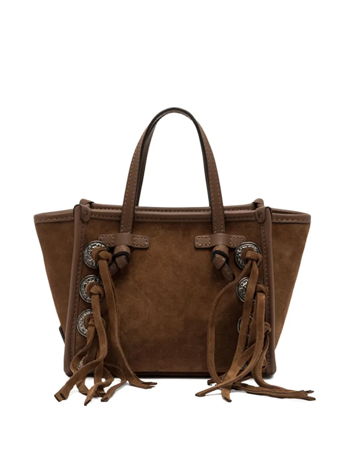GIANNI CHIARINI Miss Marcella スエードフリンジ トートバッグ - 画像2