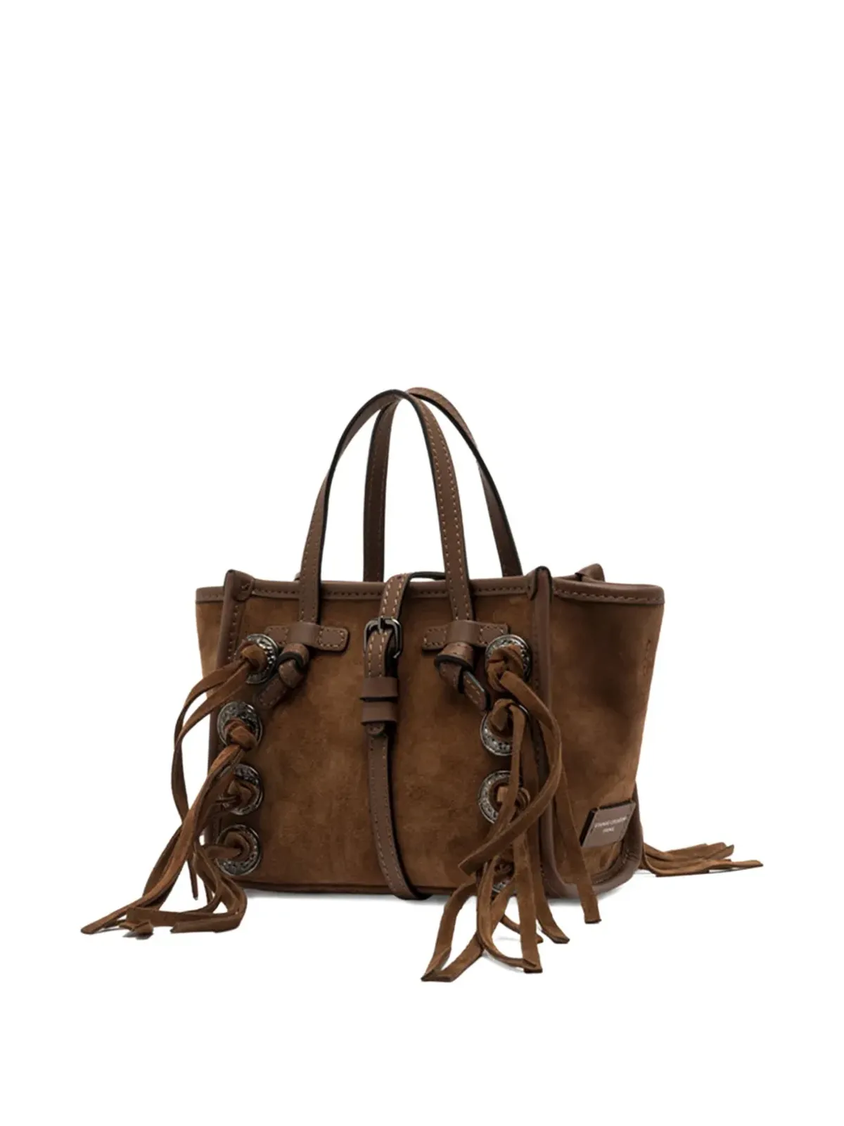 GIANNI CHIARINI Miss Marcella スエードフリンジ トートバッグ - 画像3