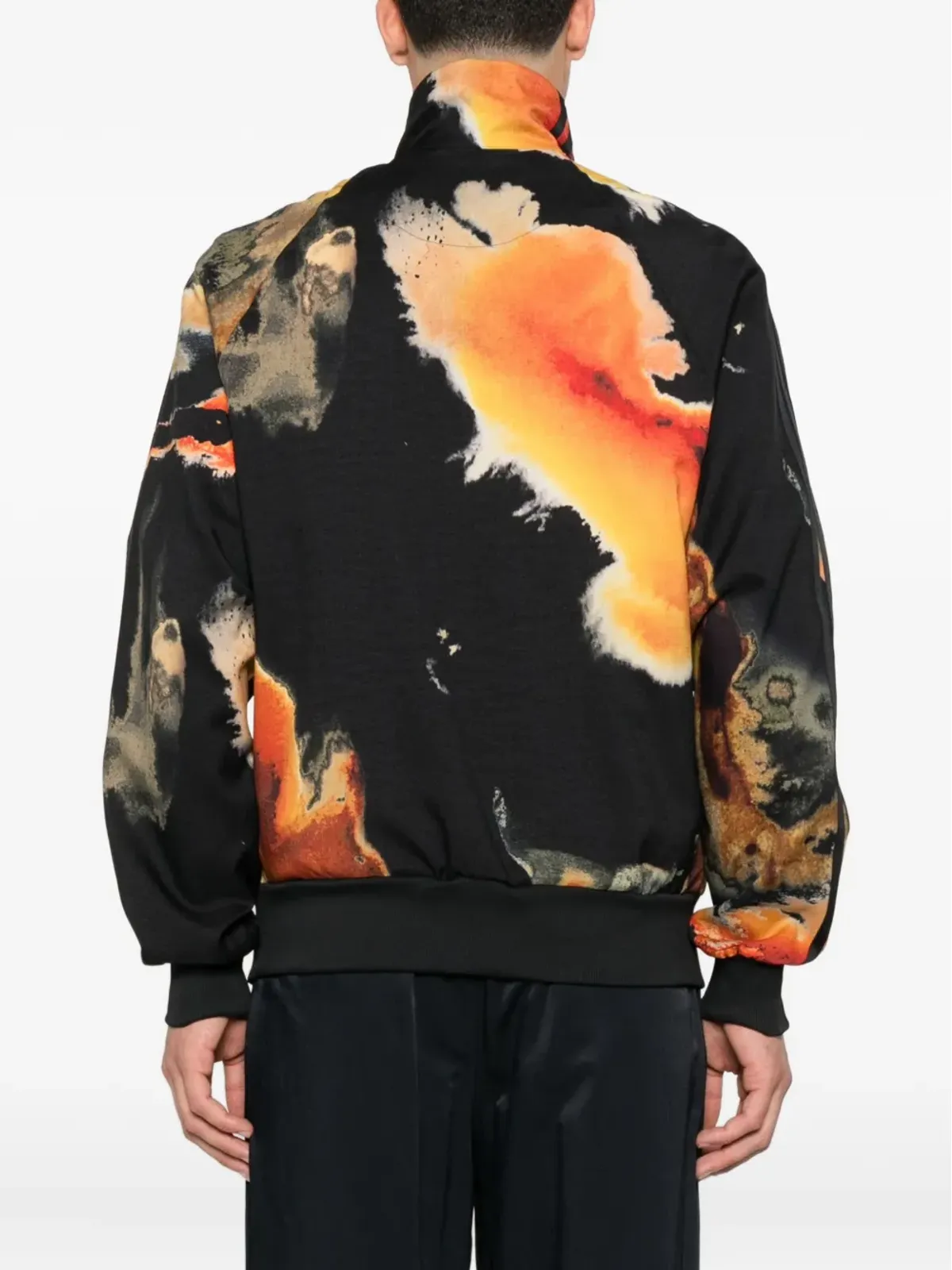 Y-3 AOP アブストラクトプリント ジップアップジャケット - ブラック - 画像4