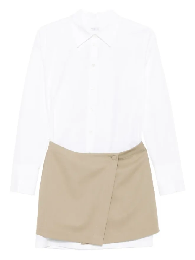 Patrizia Pepe Patrizia Pepe コントラストスカートのシャツドレスの商品画像