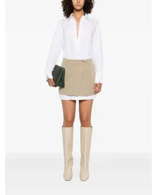 Patrizia Pepe コントラストスカートのシャツドレス - サムネイル2