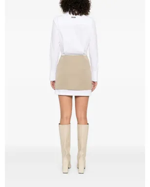 Patrizia Pepe コントラストスカートのシャツドレス - サムネイル4