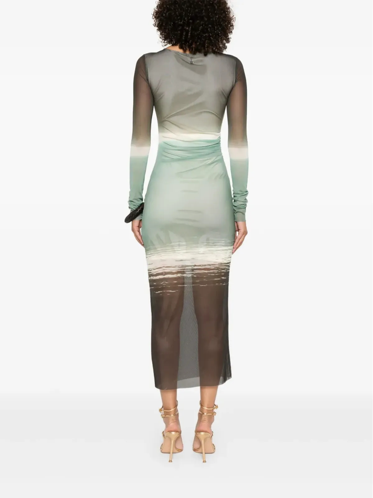 Patrizia Pepe グラデーションプリント ミディドレス - 画像4