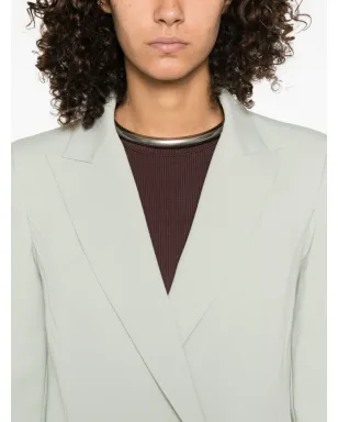 Patrizia Pepe ピークドラペル ダブルブレストジャケット - Grey - サムネイル5