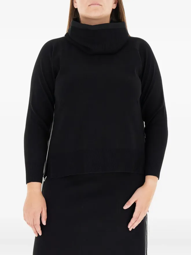 ELENA MIRO` ELENA MIRO カウルネック・サイドストライプ セーターの商品画像