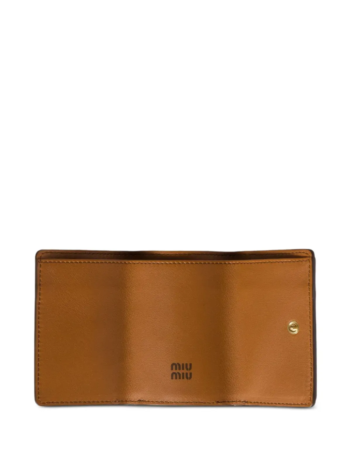 Miu Miu ロゴエンボス レザー ウォレット - 画像4