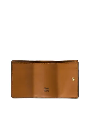 Miu Miu ロゴエンボス レザー ウォレット - サムネイル4