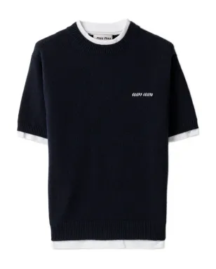 Miu Miu ショートスリーブ クルーネック Tシャツ - サムネイル1