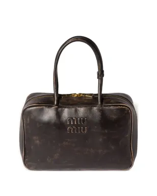 Miu Miu Beau ロゴエンボス ジップトップ トートバッグ - サムネイル1