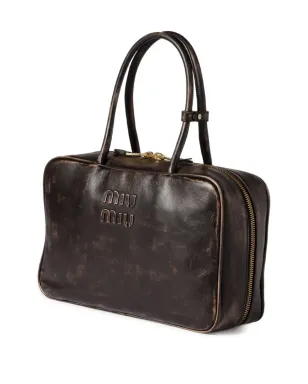 Miu Miu Beau ロゴエンボス ジップトップ トートバッグ - サムネイル3