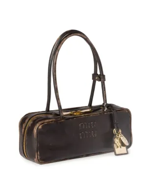 Miu Miu Beau ロゴエンボス トートバッグ - ブラウン - サムネイル5