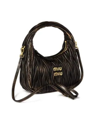 Miu Miu 小型 Wander マテラッセ レザー ショルダーバッグ - サムネイル5