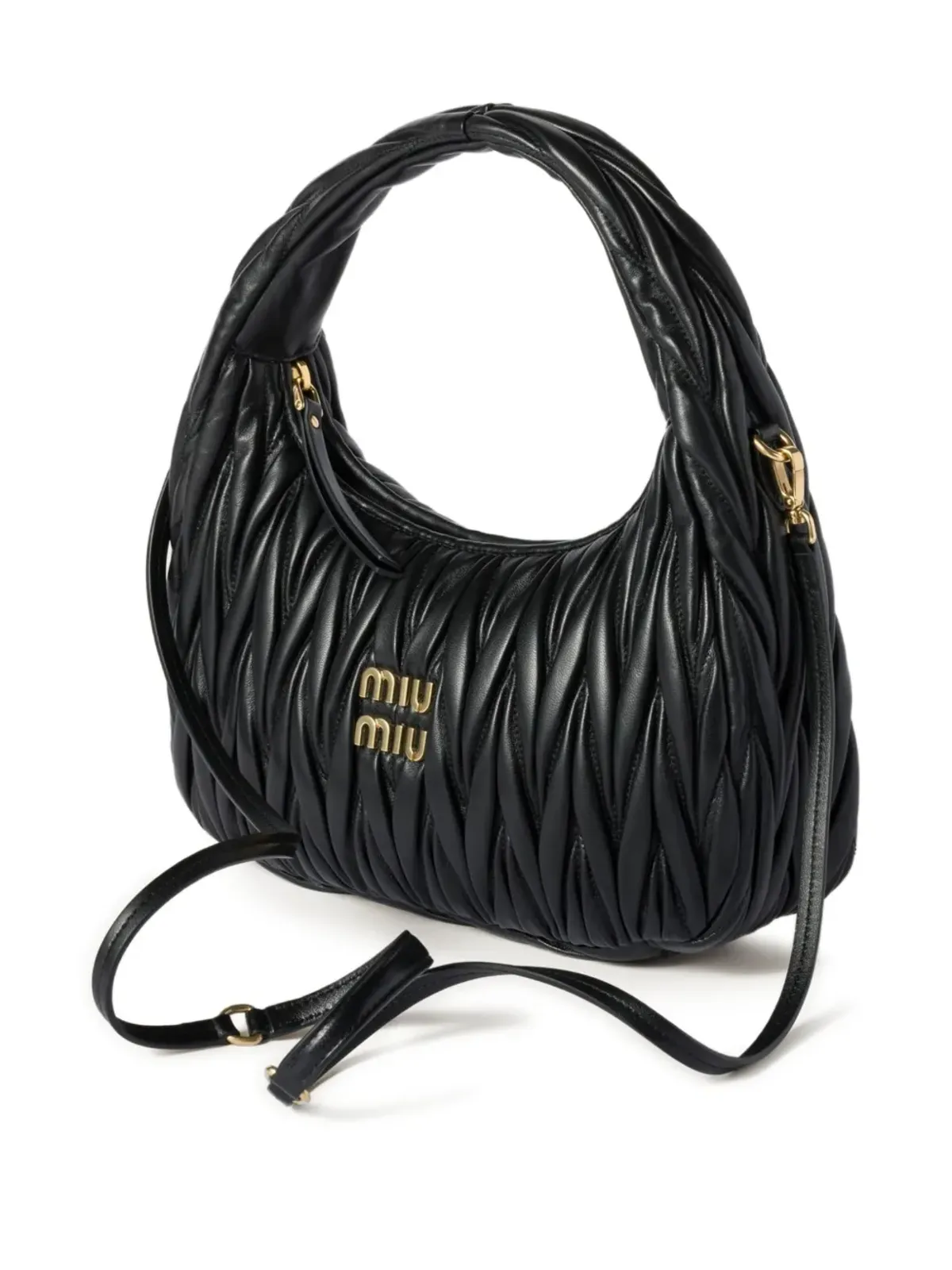 Miu Miu ワンダー マテラッセレザー ショルダーバッグ - 画像4