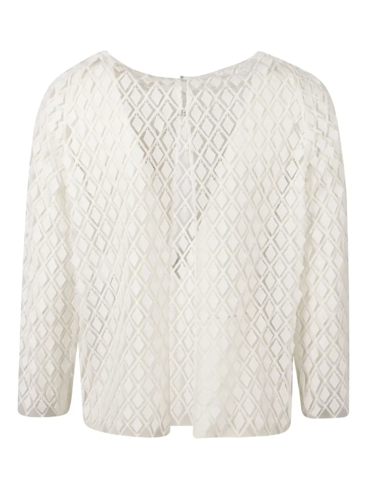 Max Mara トレント ダイヤモンドパターン レースジャケット - 画像2