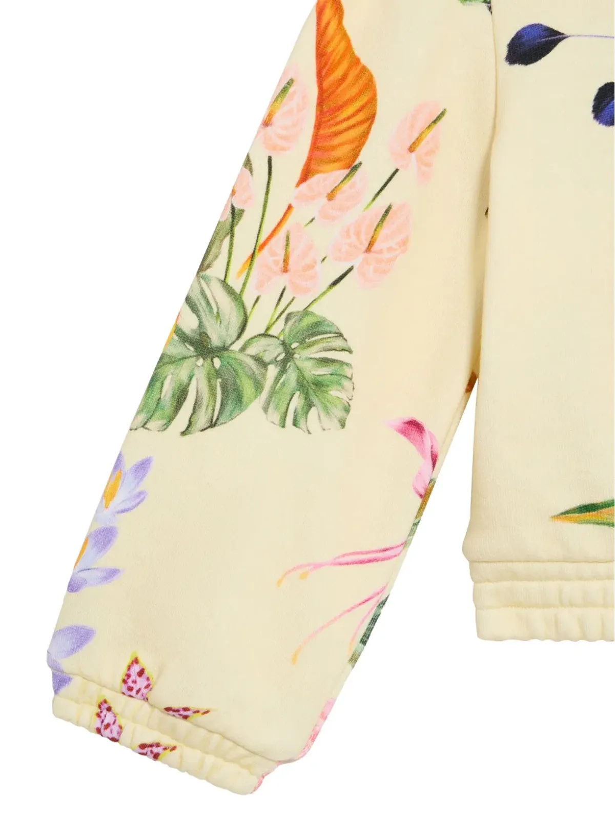 Roberto Cavalli Junior トロピカルプリント フーデッドトップ - イエロー - 画像4