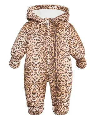 Roberto Cavalli Junior レオパード柄フード付きスノースーツ - サムネイル1