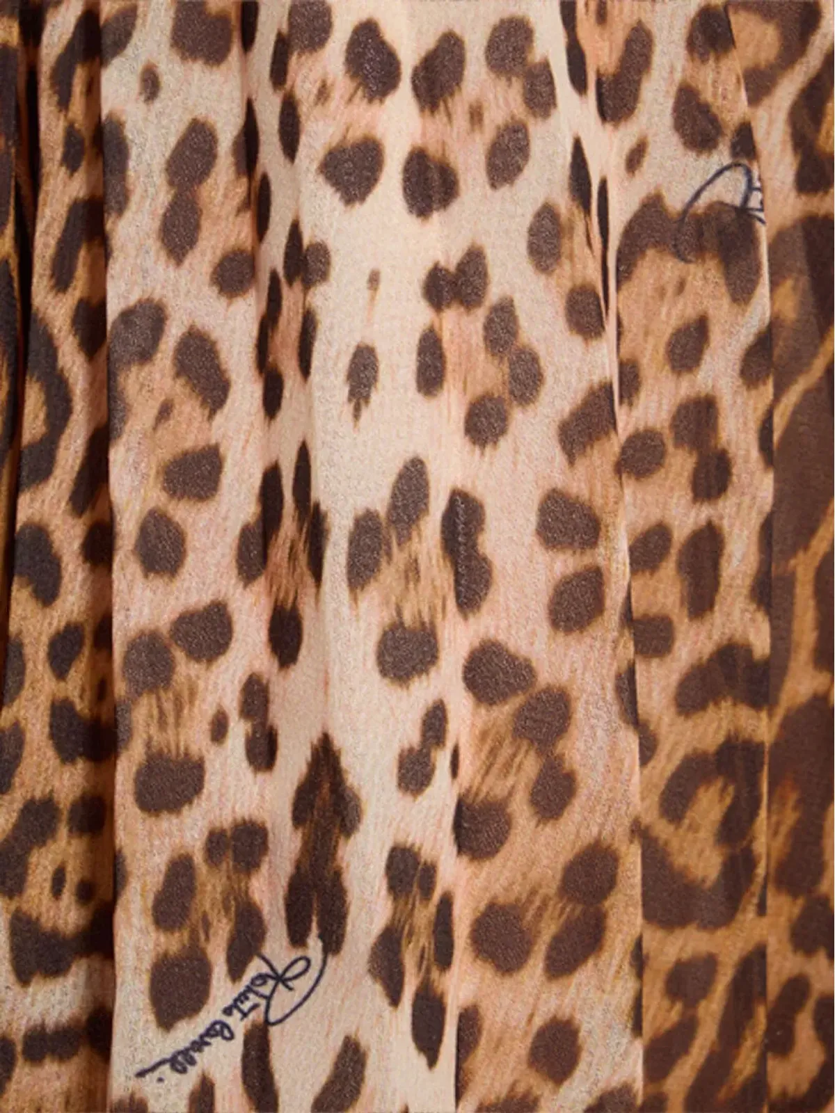 Roberto Cavalli Junior ジャガー柄プリーツスカート - ブラウン - 画像5