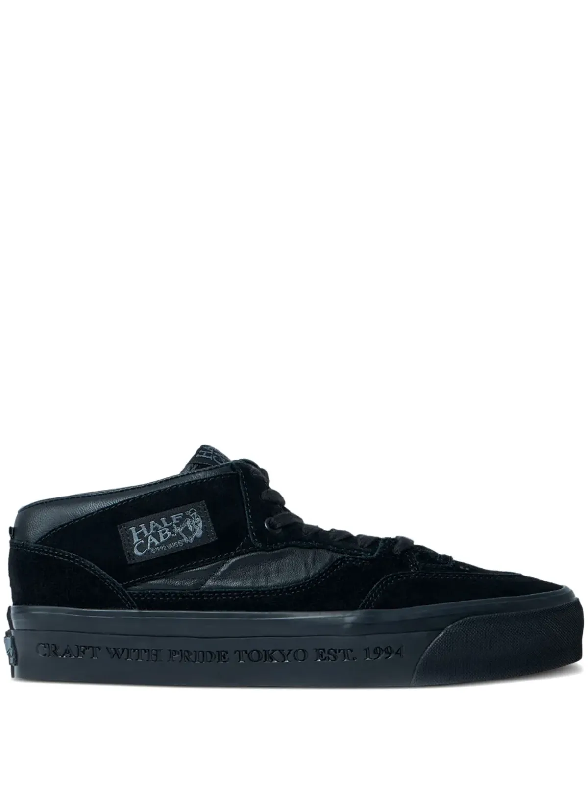 Vans ハーフキャブ スウェード スニーカー - ブラック - 画像1