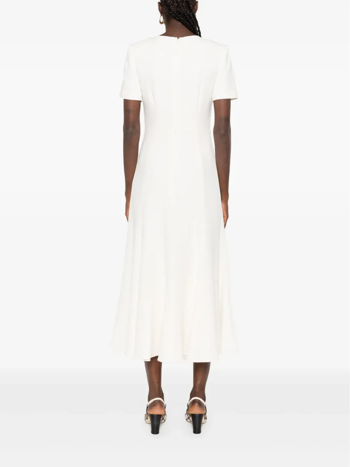Roland Mouret プリーツノットディテール ミディドレス - 画像4