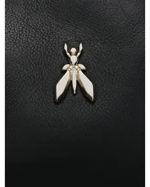 Patrizia Pepe ニュービジネス レザー トートバッグ - ブラック - サムネイル3