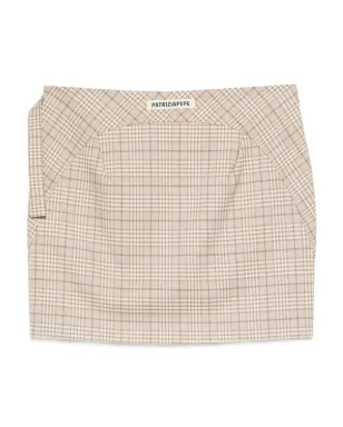 Patrizia Pepe plaid-pattern mini skirt - Neutrals - サムネイル2