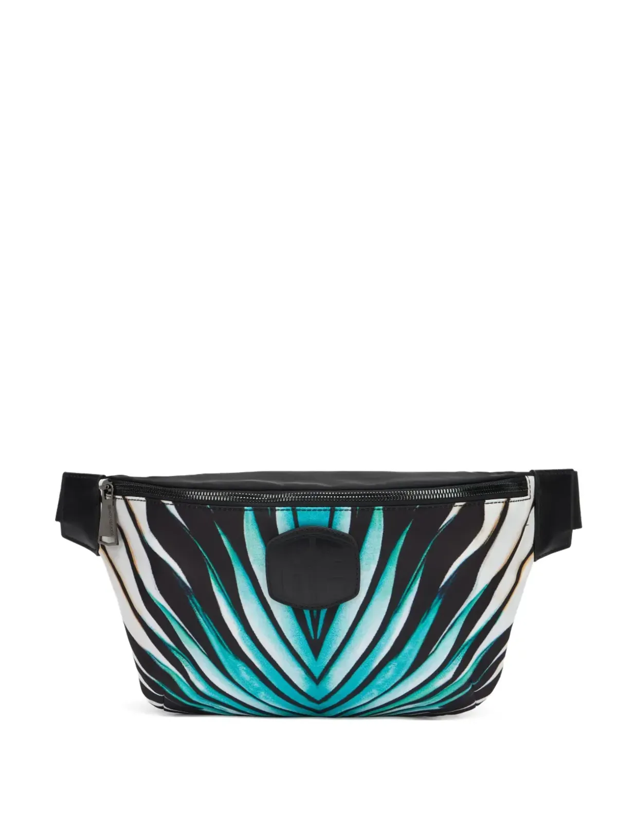Roberto Cavalli リーフ柄ベルトバッグ - 画像1
