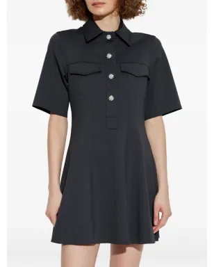 GANNI エンベリッシュド ショートスリーブ ミニ デイ ドレス - サムネイル3