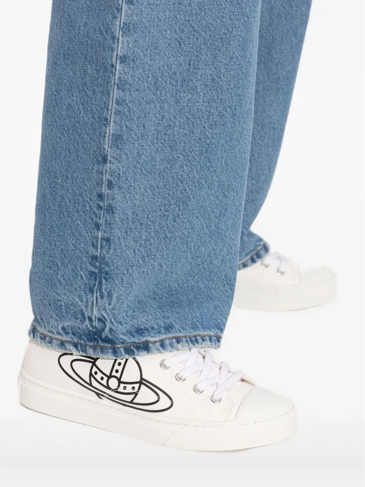 Vivienne Westwood オーブプリント レースアップスニーカー - 画像5