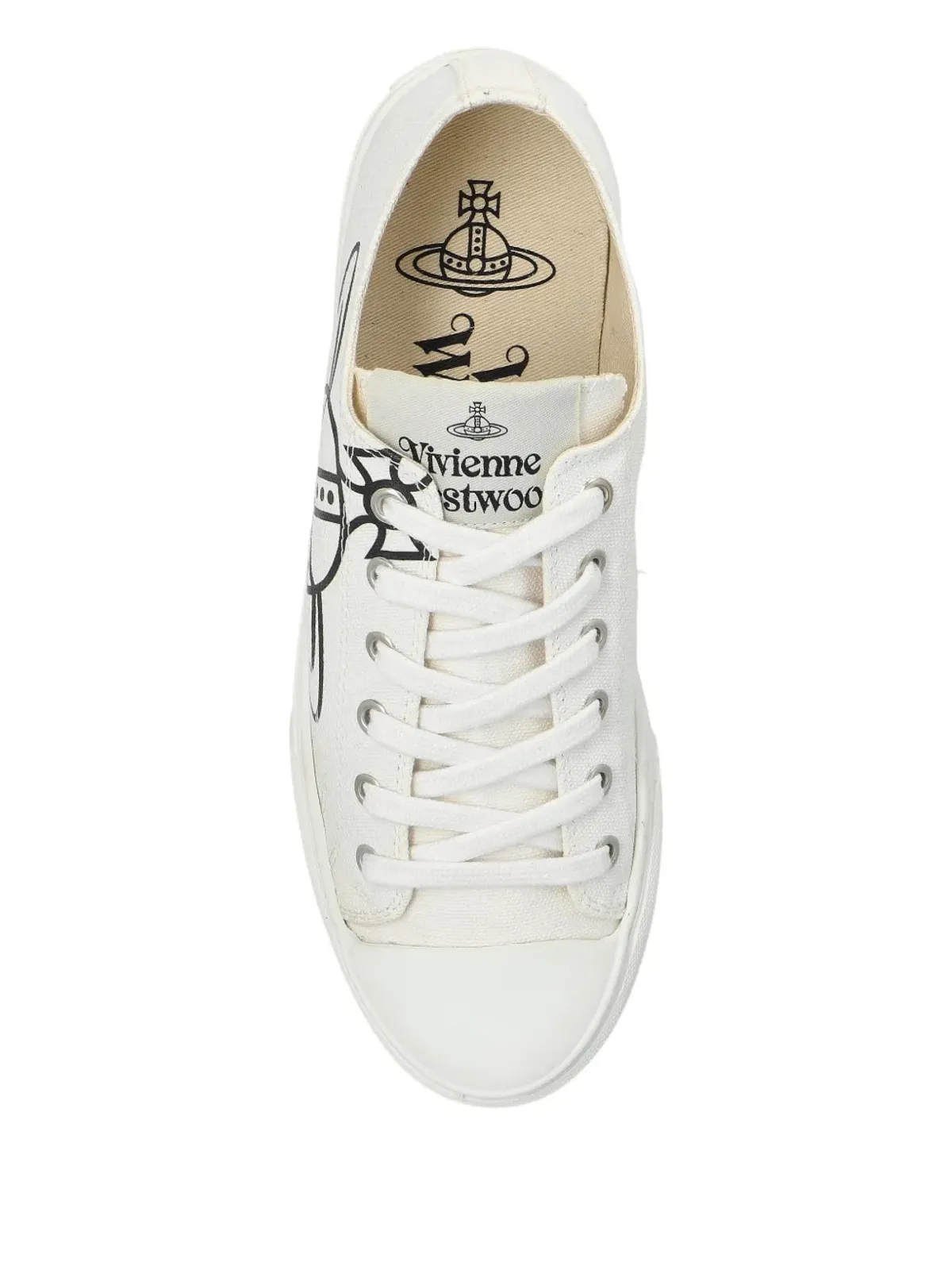 Vivienne Westwood オーブプリント レースアップスニーカー - 画像3