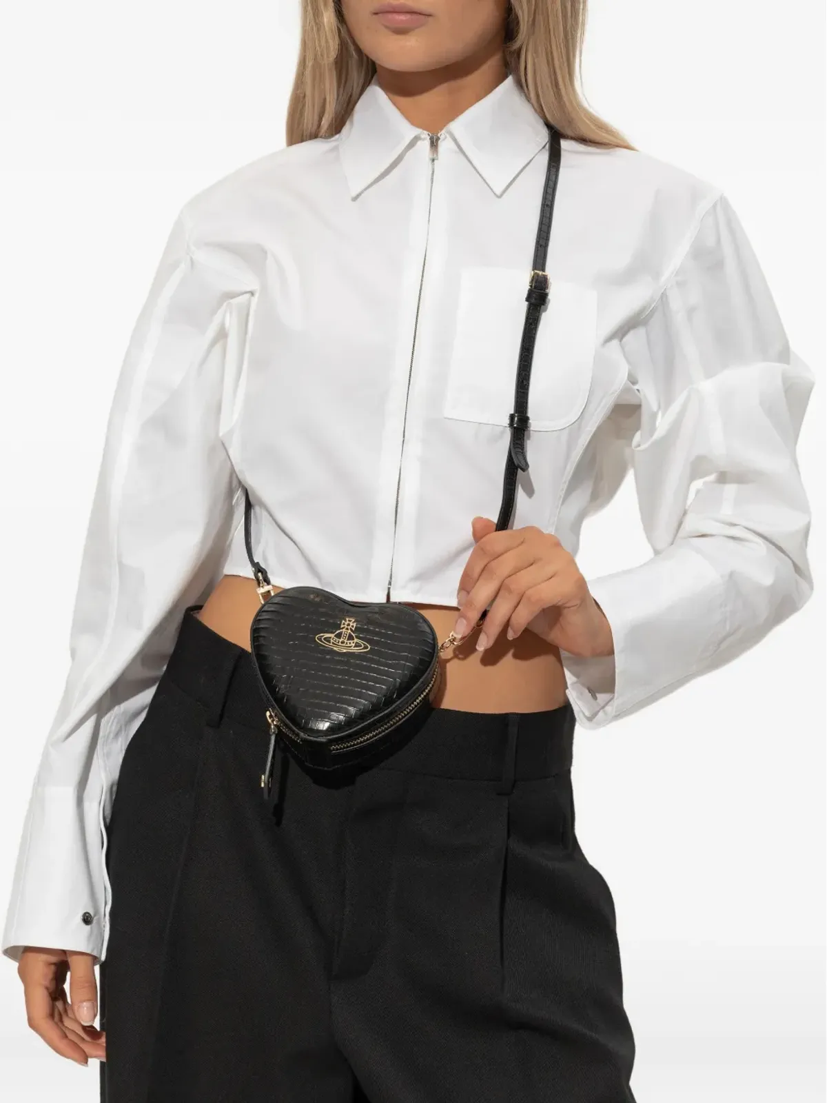 Vivienne Westwood ハート型クロスボディバッグ - 画像2