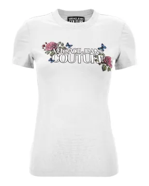 Versace Jeans Couture フローラル蝶プリント Tシャツ - サムネイル1