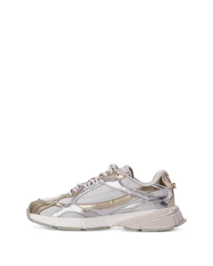 Karl Lagerfeld Orion metallic-effect panelled low-top sneakers - Silver - サムネイル3