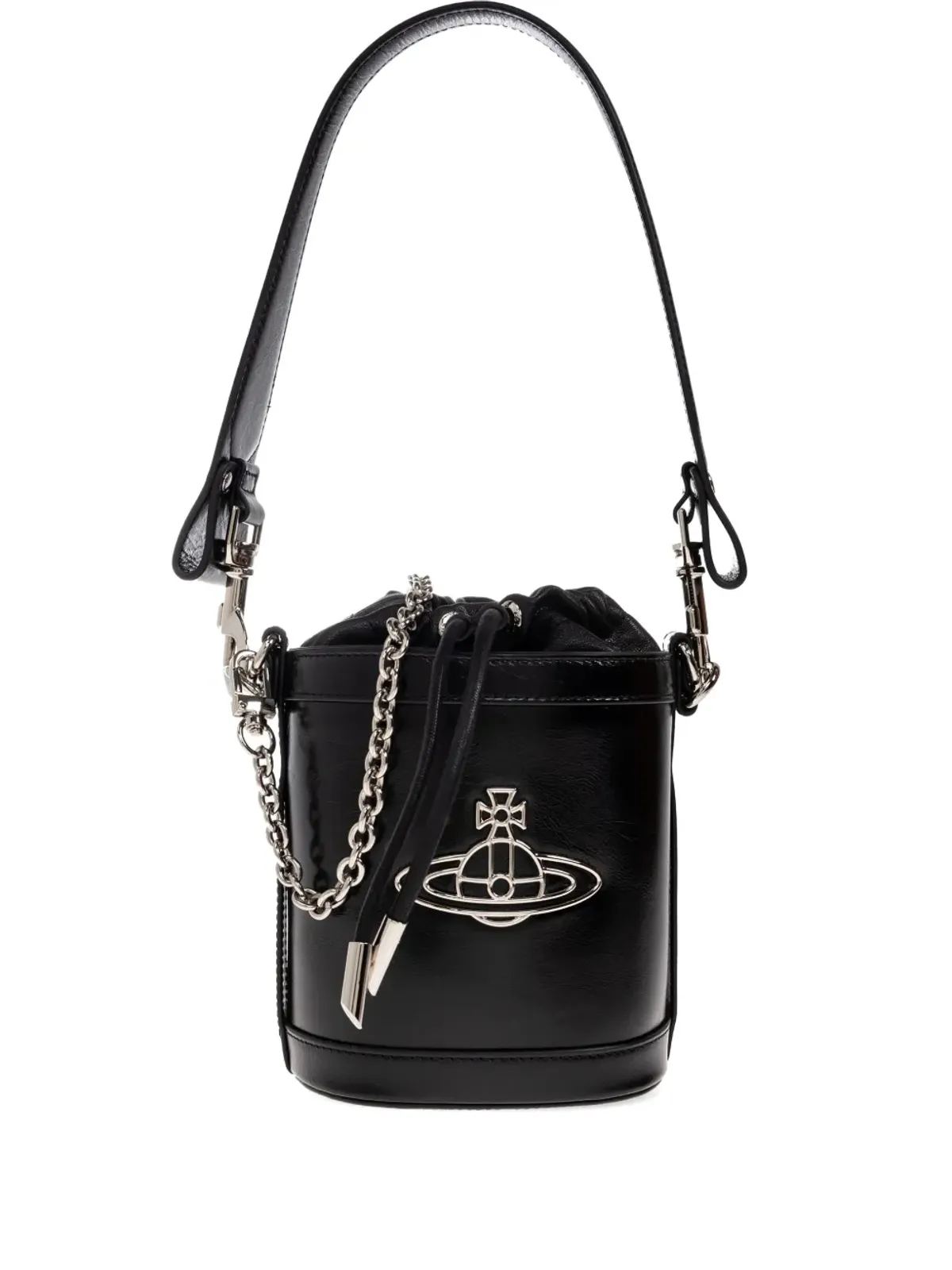 Vivienne Westwood オーブモチーフ付きバケットバッグ - 画像1