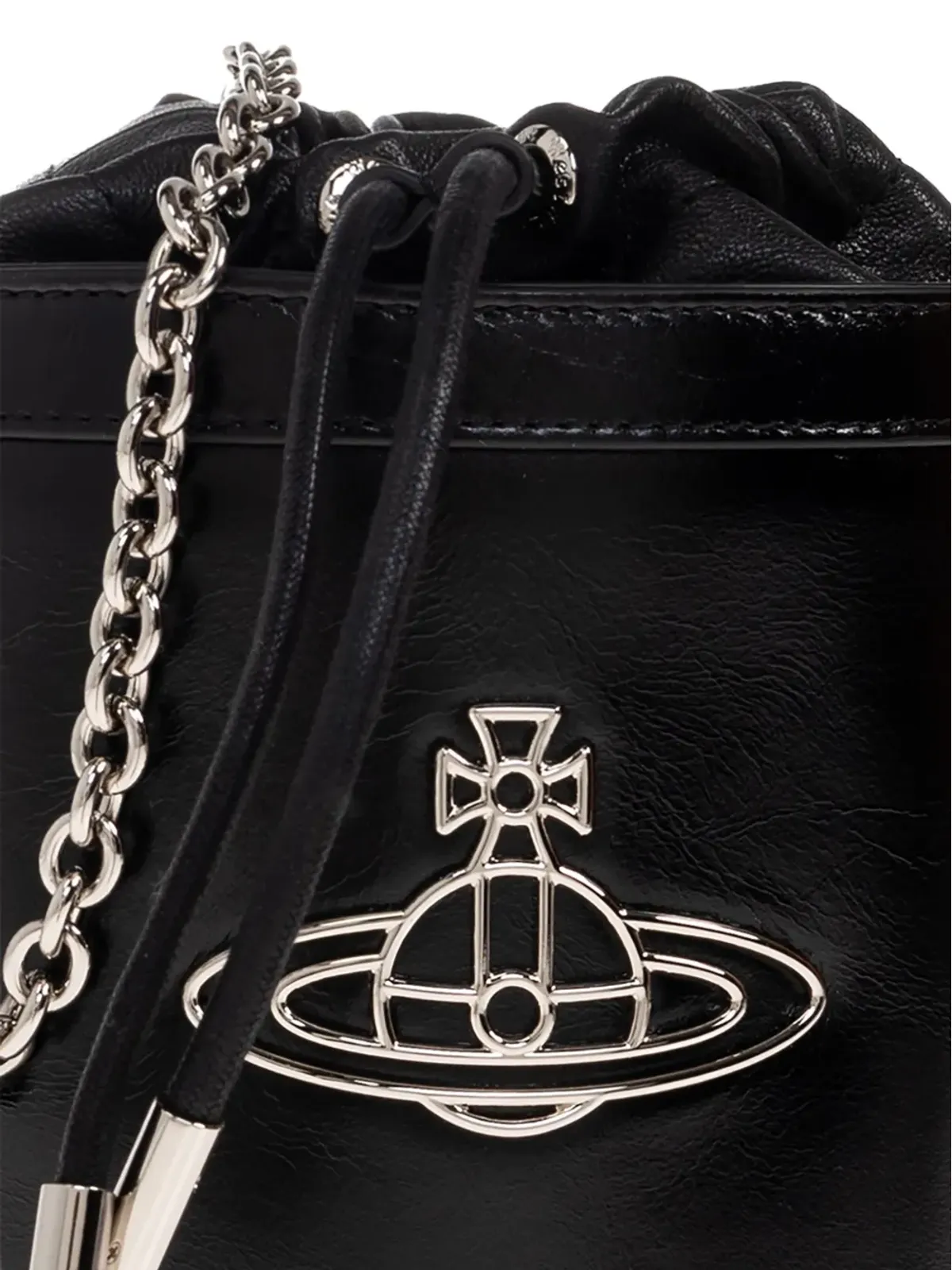 Vivienne Westwood オーブモチーフ付きバケットバッグ - 画像5