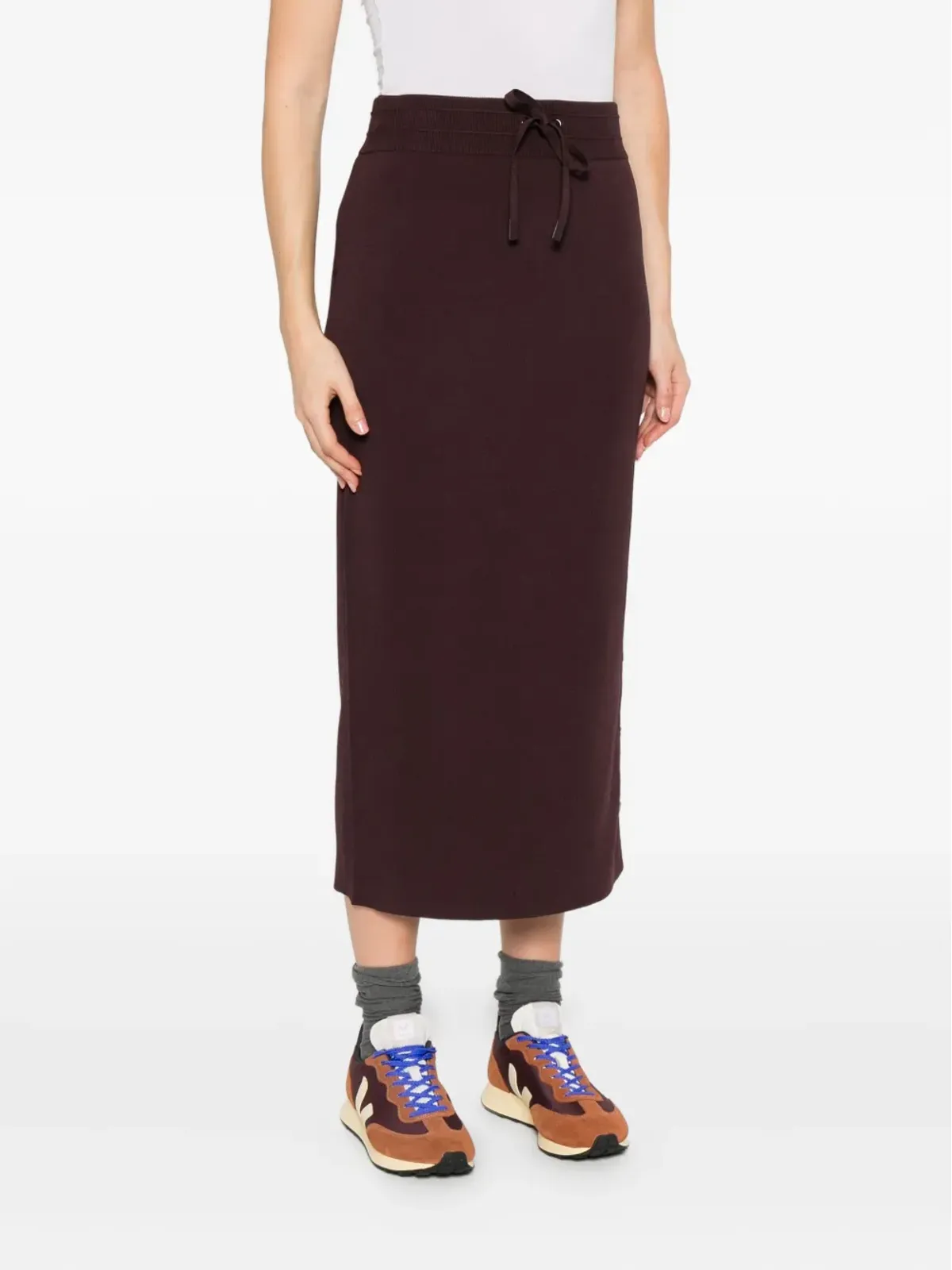 PINKO ドローコード入りサイドストライプスカート - 画像3