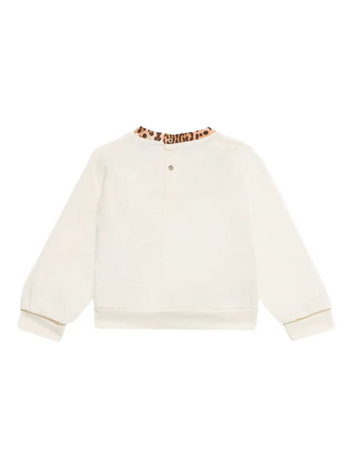 Roberto Cavalli Junior ジャガー柄ロゴ入りフード付きスウェットシャツ - 画像2