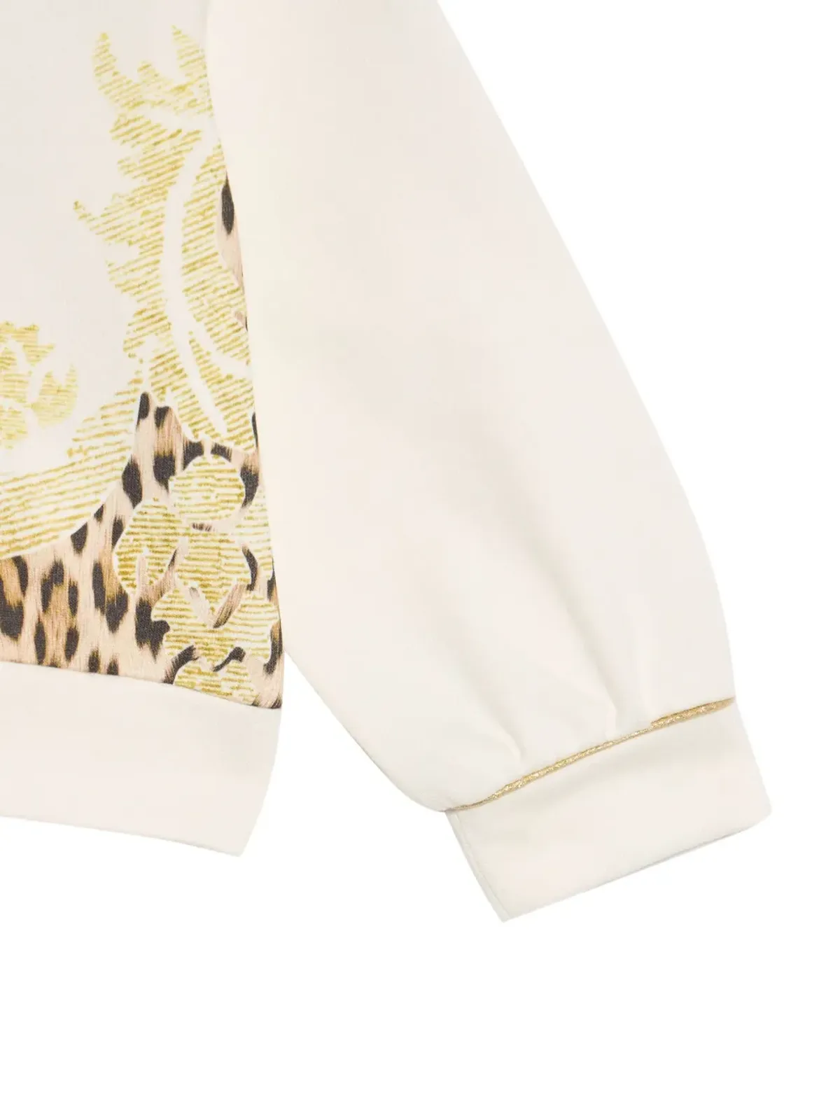 Roberto Cavalli Junior ジャガー柄ロゴ入りフード付きスウェットシャツ - 画像3