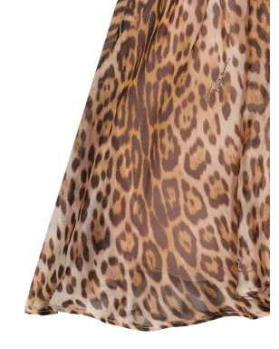 Roberto Cavalli Junior ジャガー柄スカート - サムネイル3