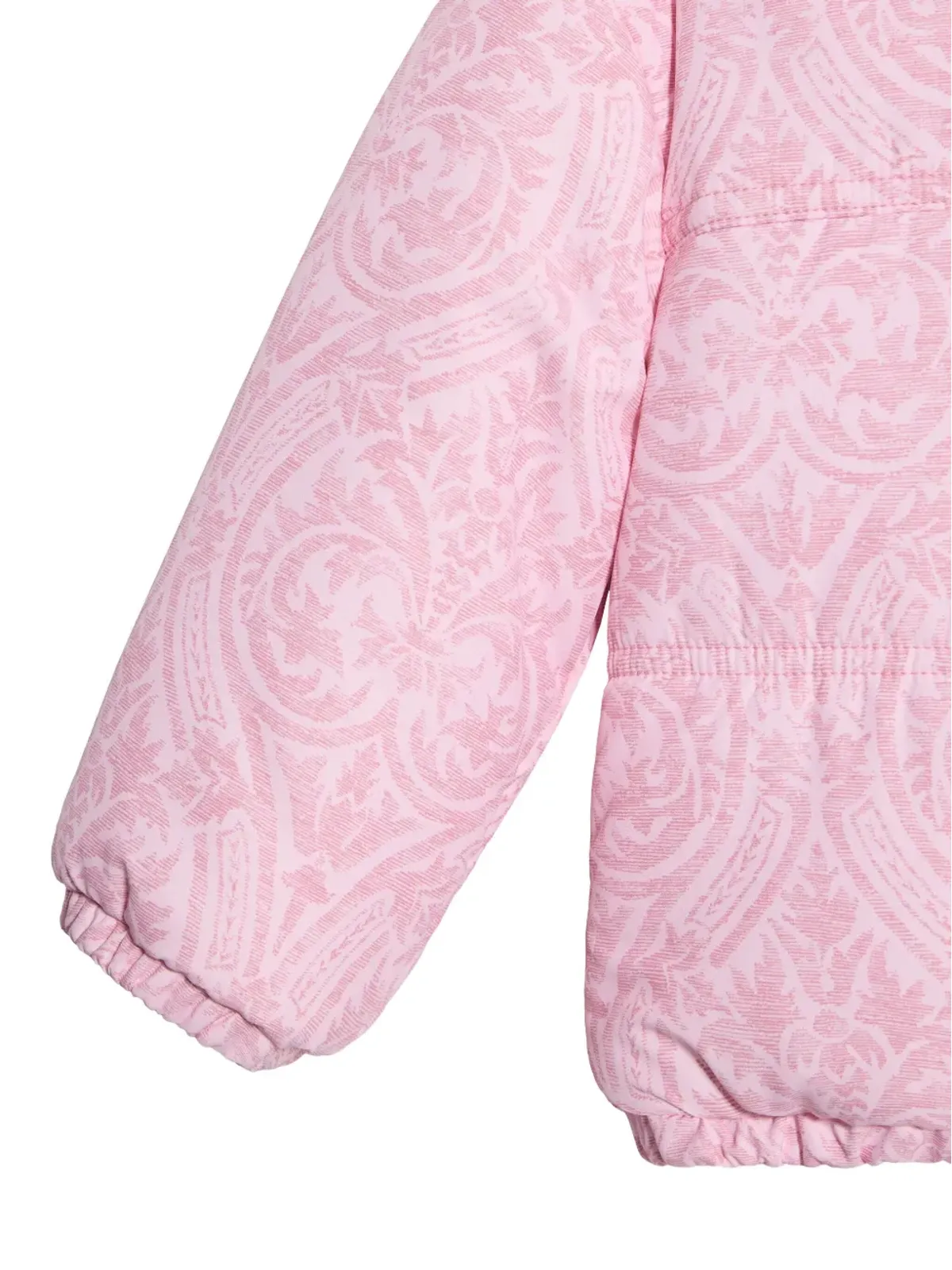 Roberto Cavalli Junior damask-print hooded padded jacket - Pink - 画像5