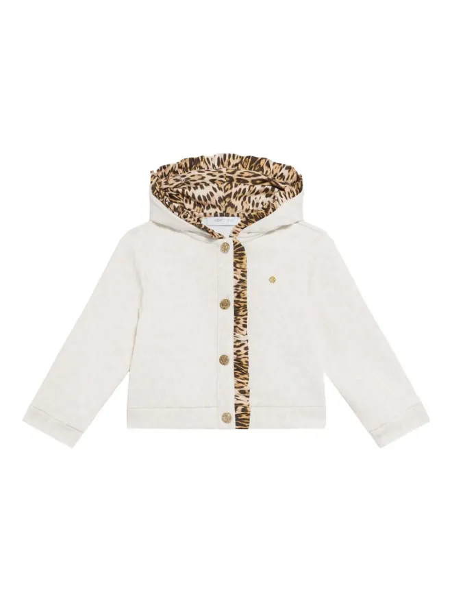 Roberto Cavalli Junior Roberto Cavalli Junior ヒョウ柄スウェット ホワイトの商品画像