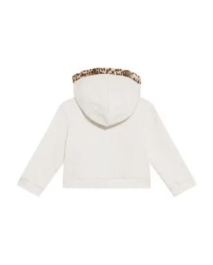 Roberto Cavalli Junior ヒョウ柄スウェット ホワイト - サムネイル2