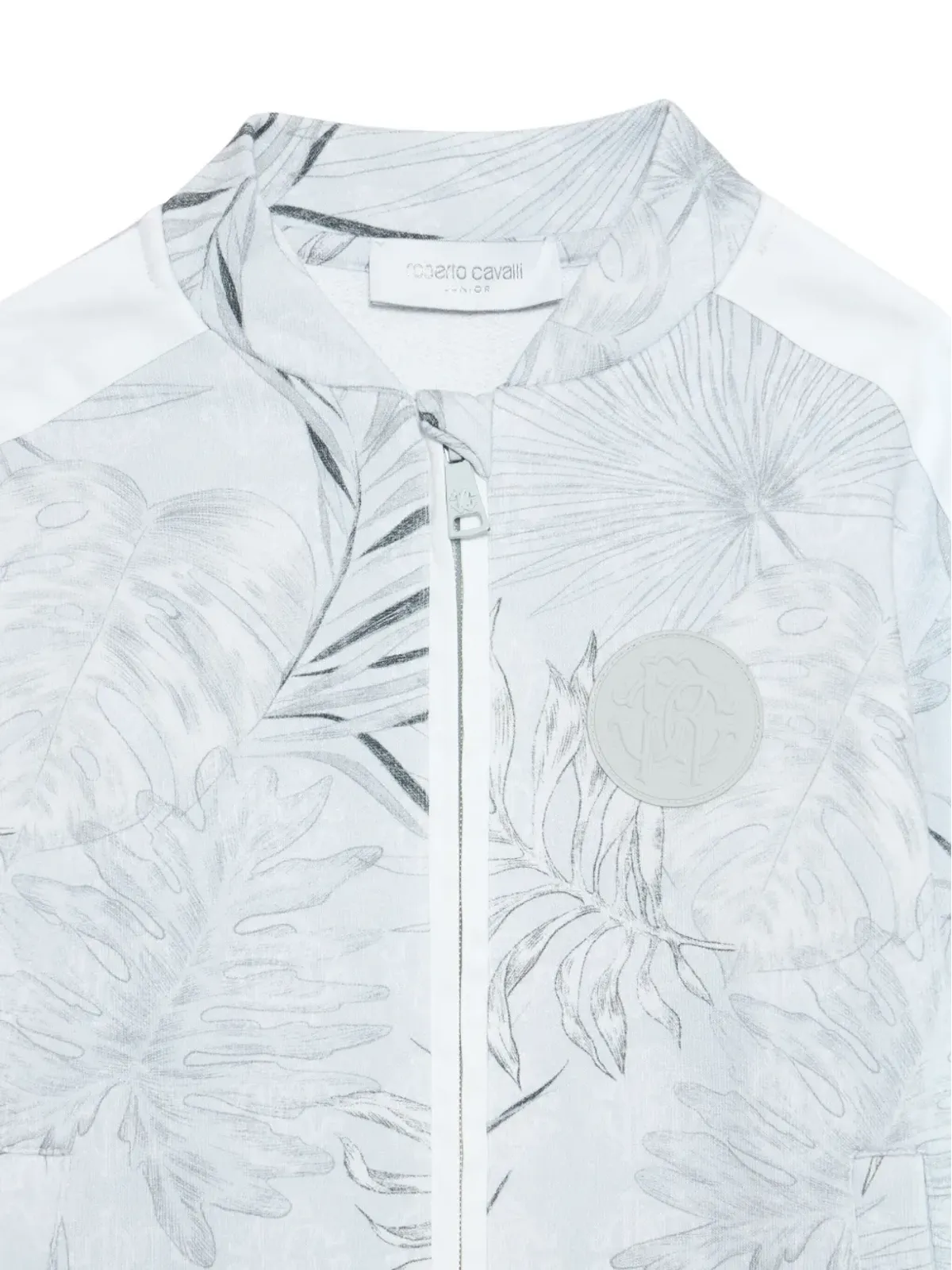 Roberto Cavalli Junior 葉柄プリント スウェットシャツ - 画像3