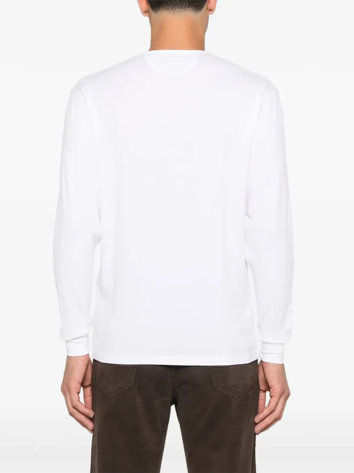 TOM FORD リブ編みヘンリーネックTシャツ - 画像3
