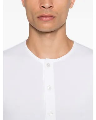 TOM FORD リブ編みヘンリーネックTシャツ - サムネイル4